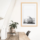 Black and White Hipster Van Poster. Summer Travel by Wall Art Set