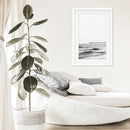 Black White Minimalistic Beach Pier Poster by Wall Art Set