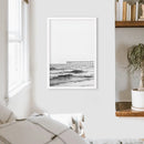 Black White Minimalistic Beach Pier Poster by Wall Art Set