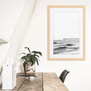Black White Minimalistic Beach Pier Poster by Wall Art Set