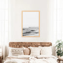 Black White Minimalistic Beach Pier Poster by Wall Art Set