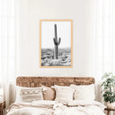 Saguaro Cactus Print. Black White Arizona Desert Nature by Wall Art Set