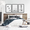 Modern Black White Ocean Surfing Wall Art Set by Wall Art Set