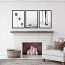 Modern Black White Ocean Surfing Wall Art Set by Wall Art Set