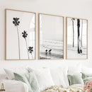 Modern Black White Ocean Surfing Wall Art Set by Wall Art Set