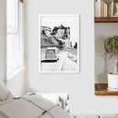 Black White Van Camper Poster. Utah National Park Wall Art by Wall Art Set