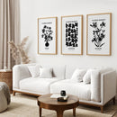 Flower Market Black and White Art Set Decor by Wall Art Set