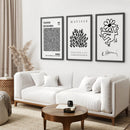 Black and White Matisse Art Set of 3 Posters by Wall Art Set