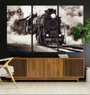 Black and White Steam Locomotive Canvas Wall Art Print by MyGreatCanvas | Canvas Wall Art Prints | Photo Prints & Wall Decor