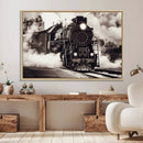 Black and White Steam Locomotive Canvas Wall Art Print by MyGreatCanvas | Canvas Wall Art Prints | Photo Prints & Wall Decor