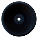Black Andesite Natural Stone Vessel Sink Tapered Conical Honed Matte
