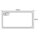 Black Basalt Rectangular Shower Base 32x48x3 - Honed Surface