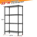 3/4/5/6/7/8 Tier Storage Shelves-Adjustable Wire Shelving Rack-Multi Sizes by 2Dropme