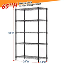 3/4/5/6/7/8 Tier Storage Shelves-Adjustable Wire Shelving Rack-Multi Sizes by 2Dropme