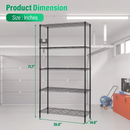 3/4/5/6/7/8 Tier Storage Shelves-Adjustable Wire Shelving Rack-Multi Sizes by 2Dropme