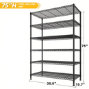 3/4/5/6/7/8 Tier Storage Shelves-Adjustable Wire Shelving Rack-Multi Sizes by 2Dropme