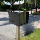 The Original Retrobox in JET BLACK - Modern Mailbox