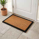 Black Border Coir Doormat