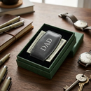 Black Leather Money Clip by creativegiftsdirect