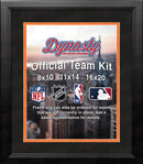 MLB Baseball Photo Picture Frame Kit - Miami Marlins (Black Matting, Orange Trim) by Dynasty Sports & Framing