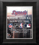 NBA Basketball Photo Picture Frame Kit - San Antonio Spurs (Black Matting, Silver Trim) by Dynasty Sports & Framing
