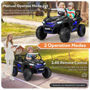 12V 2-Seater Kids Ride on UTV with Slow Start Function Music by LJGDeals