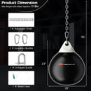 18 Inch 110 Pound Heavy Punching Water Aqua Bag with Adjustable Metal Chain by LJGDeals