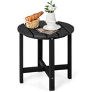18 Inch Round Weather-Resistant Adirondack Side Table-Navy by DirectDeals