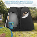 Oversized Pop Up Shower Tent with Window Floor and Storage Pocket by DirectDeals
