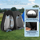 Oversized Pop Up Shower Tent with Window Floor and Storage Pocket