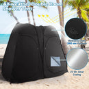 Oversized Pop Up Shower Tent with Window Floor and Storage Pocket