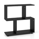24 Inch 3-Tier Geometric Bookshelf with Thick Foot Pads