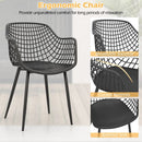 3 Piece Patio Chair Set with PP Seat and Tabletop for Porch by LJGDeals