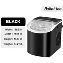 Portable Countertop Ice Maker Machine – Fast Ice Making, 2 Ice Sizes by 2Dropme