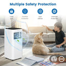 8000 BTU Portable Air Conditioner with Remote Control and Sleep Mode-Black by LJGDeals
