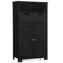 Bathroom Wooden Side Cabinet with 2 Drawers and 2 Doors by DirectDeals