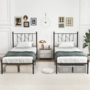 Twin/Full/Queen Size Platform Bed Frame with Sturdy Metal Slat Support by DirectDeals