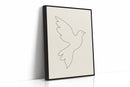 Minimalist Dove Line Art Print