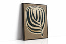Earthy Elegance - Minimalist Leaf Canvas Art