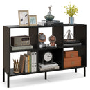 Open-Back Bookshelf with Drawer for Study-Natural by DirectDeals