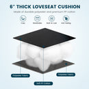 Indoor Outdoor Tufted Bench Cushion with Soft PP Cotton
