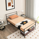 Twin Size Metal Bed Frame Platform with Headboard by LJGDeals