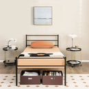 Twin Size Metal Bed Frame Platform with Headboard by LJGDeals