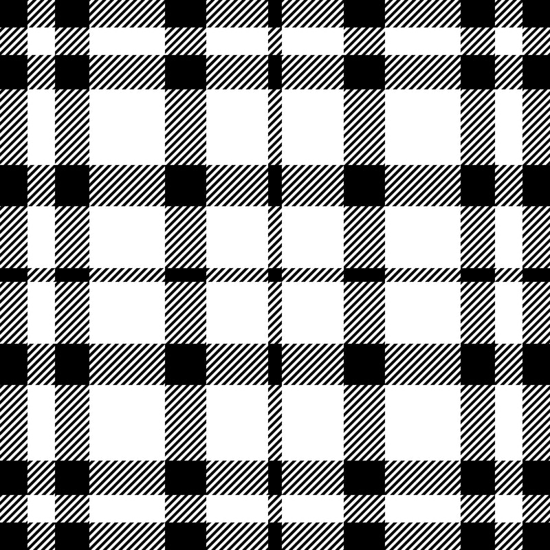 Black and White Tartan Plaid Wallpaper Peel and Stick