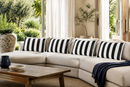 Black White Stripe Outdoor Cushion Covers – 2 Pack | Patio Pillow Covers | Fits IKEA Duvholmen & Kuddarna