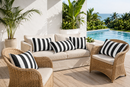 Black White Stripe Outdoor Cushion Covers – 2 Pack | Patio Pillow Covers | Fits IKEA Duvholmen & Kuddarna