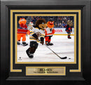 Blades Skating on the Ice Boston Bruins 8" x 10" Framed Mascot Photo by Dynasty Sports & Framing