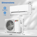 Blast Pro Series 9000 BTU 20 SEER2 115V Wifi Enabled Mini Split Air Conditioner and Heater by LJGDeals