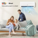 Blast Series 9000 BTU 19 SEER2 115V Ductless Mini Split Air Conditioner and Heater by LJGDeals