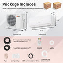 Blast Series 9000 BTU 19 SEER2 115V Ductless Mini Split Air Conditioner and Heater by LJGDeals
